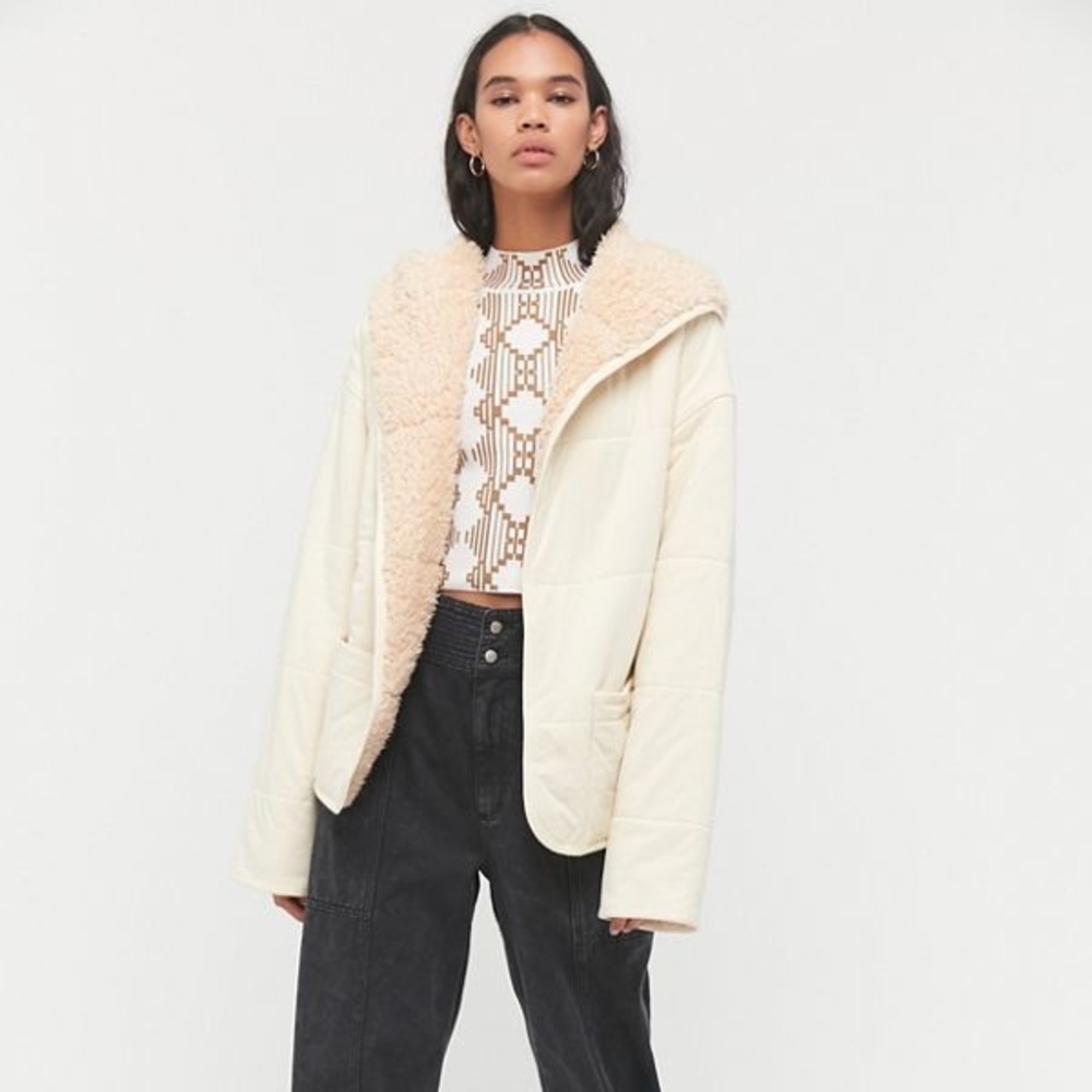 Urban Outfitters Heidi Reversible Teddy Jacket